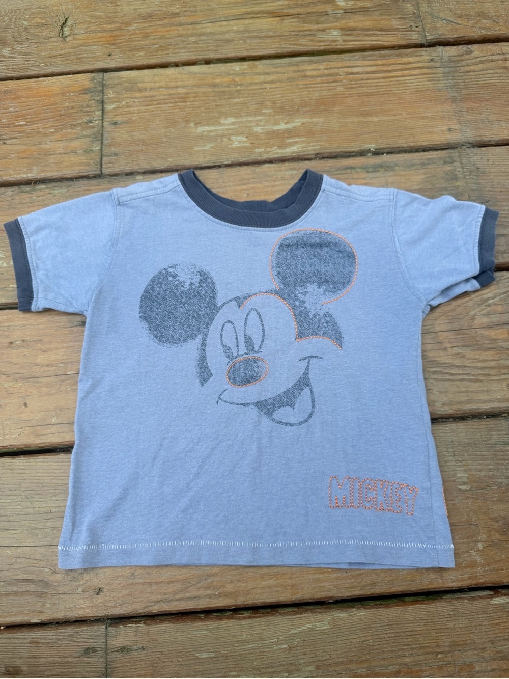 Disney Mickey Mouse Short Sleeve Kids Tee - Blue 3T